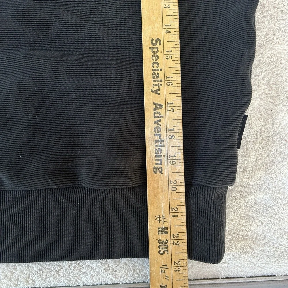 Varley Women's Medium Vine Gold Half Zip Black  Sweatshirt Pullover Oversized - Picture 6 of 8